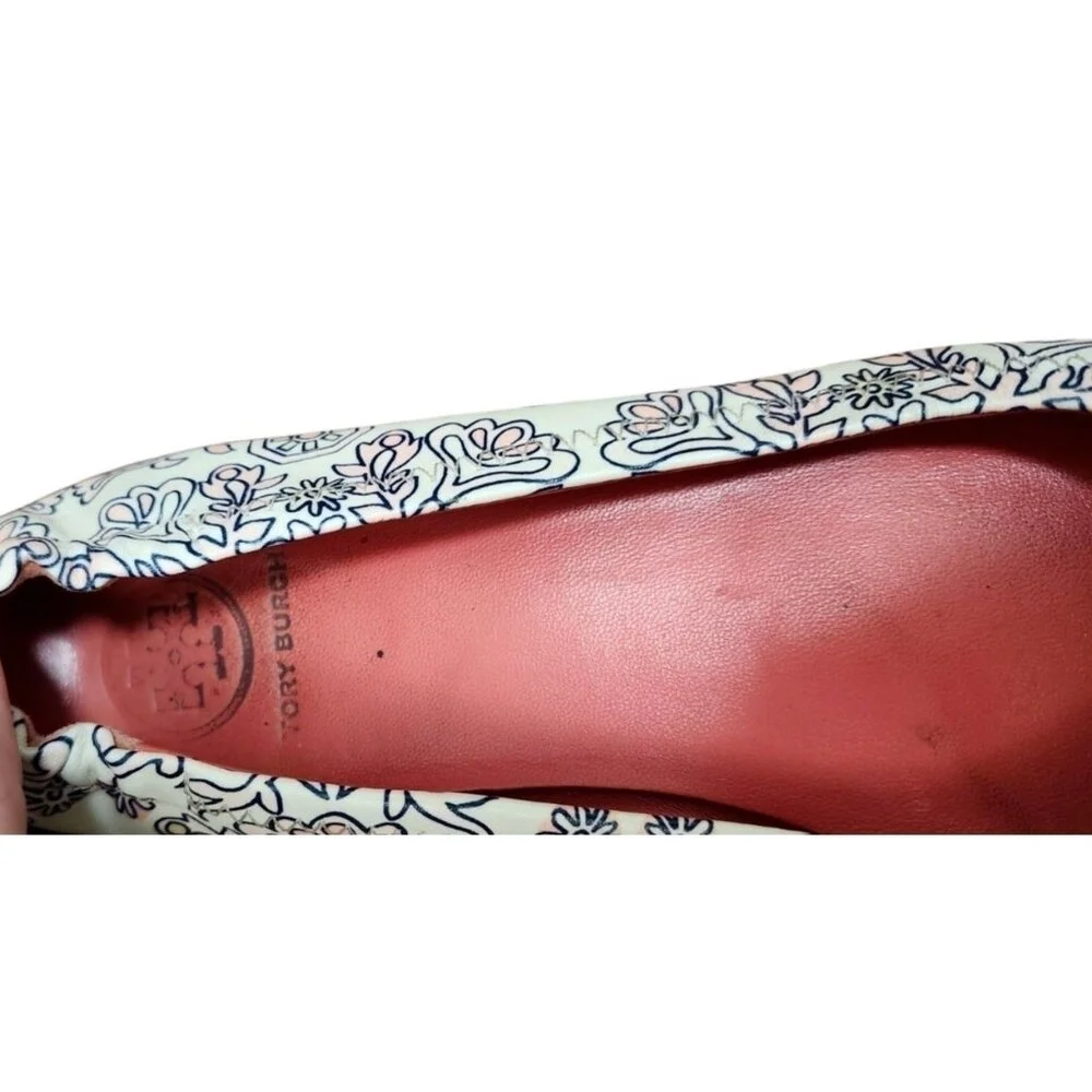 Tory Burch Minnie Travel ballet flats Leather Hicks Garden 6